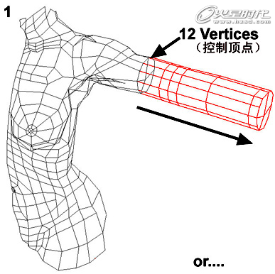 MAYA建模女孩手臂2