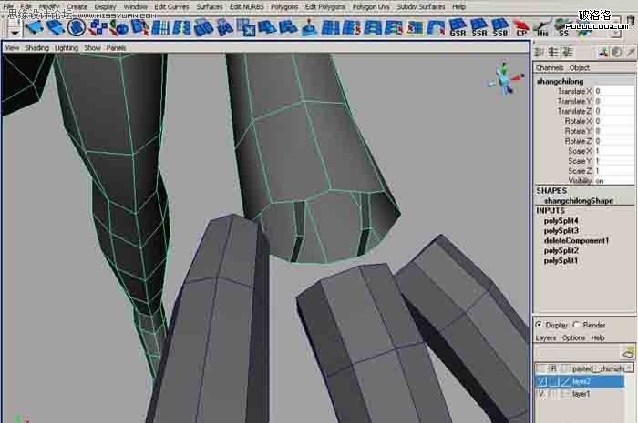 Maya建模教程：制作真实的恐龙21