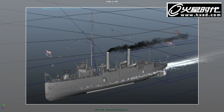 MAYA制作中山舰的海洋部分教程21