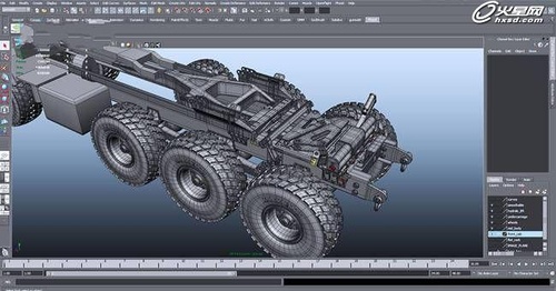 Maya军用货车HEMTT-M1075制作过程4