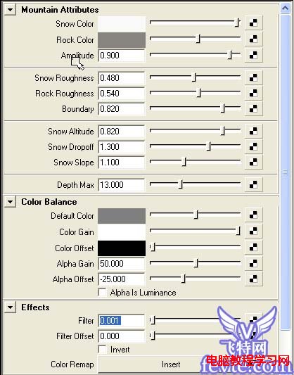 Maya的Mountain贴图节点教程10