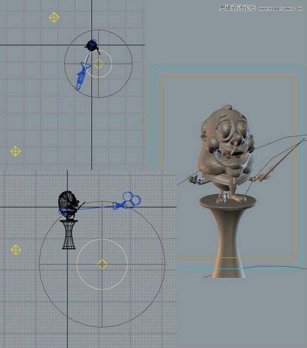 3DMAX制作卡通风格的指挥家教程3