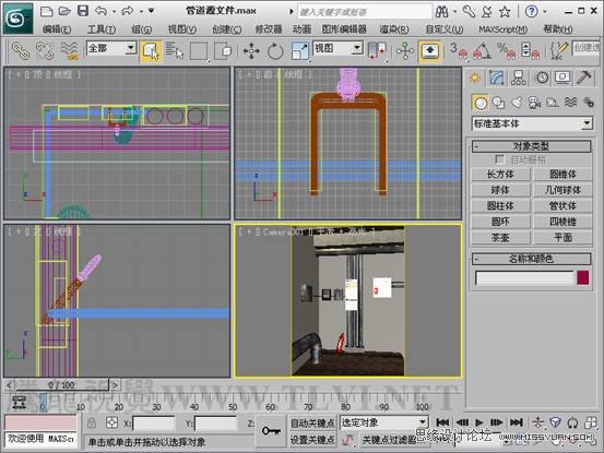 3ds max设置砖墙纹理教程2