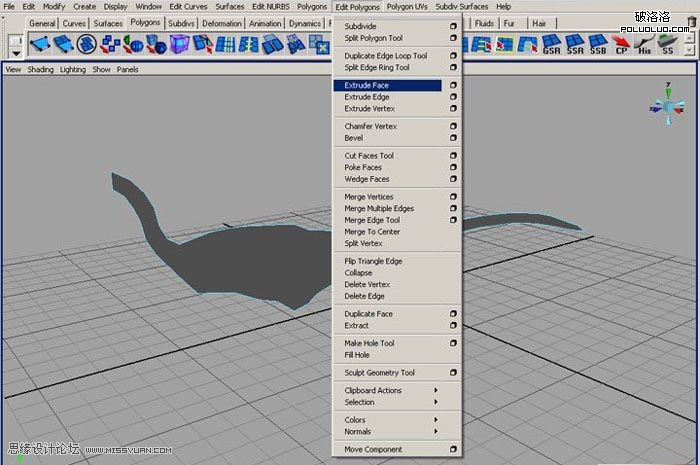 Maya建模教程：制作真实的恐龙4