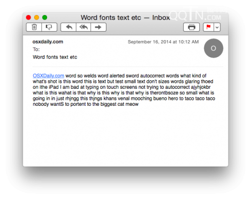 怎么更改Mac中的邮件字体大小2