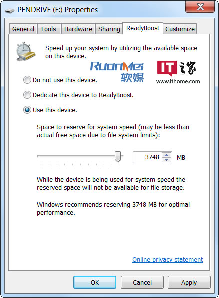 U盘给Win7/Win8系统加速是否真的可行？1