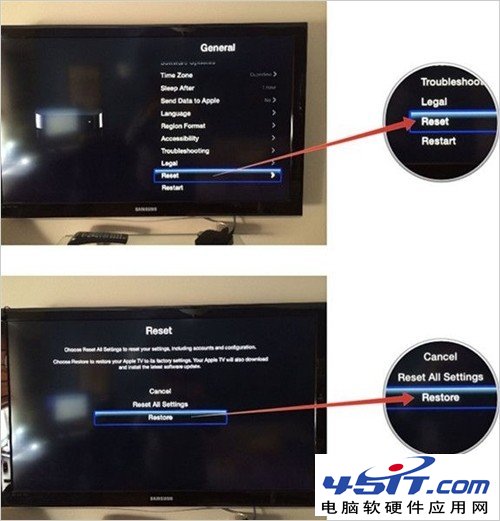 如何恢复Apple TV出厂设置？3