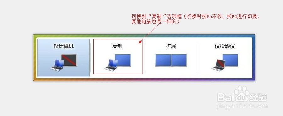 笔记本如何连接投影仪4