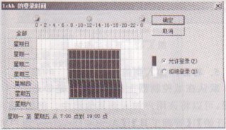 XP操作系统设置登录时间的限制3