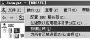 DNS服务器中创建正向查找区域的操作步骤1