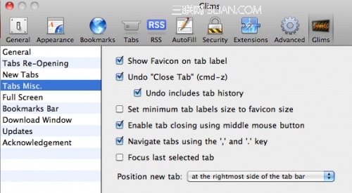 MAC Safari + Glims 实现快速切换标签页2