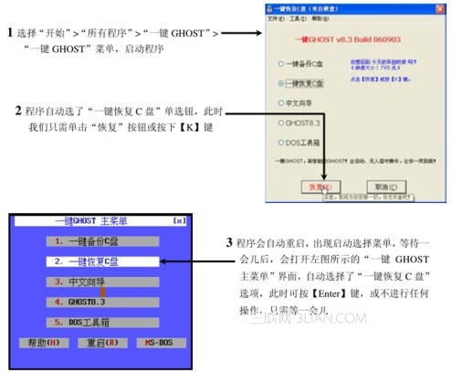 用一键GHOST如何恢复操作系统1