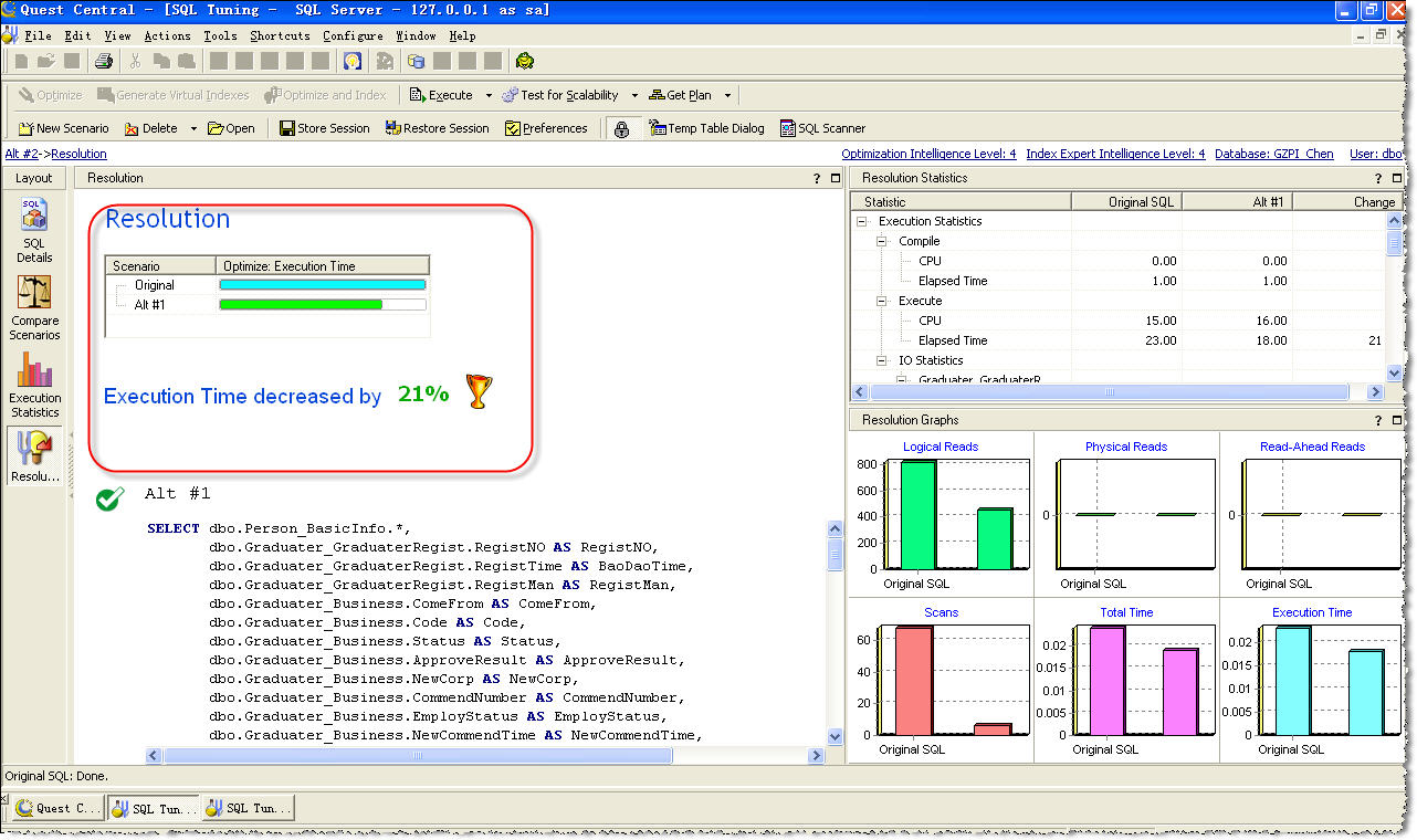 Oracle SQL tuning 数据库优化步骤图文教程7