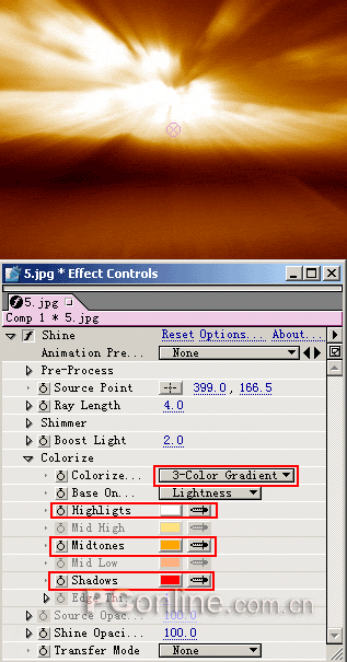 After effects打造云层光线流动15