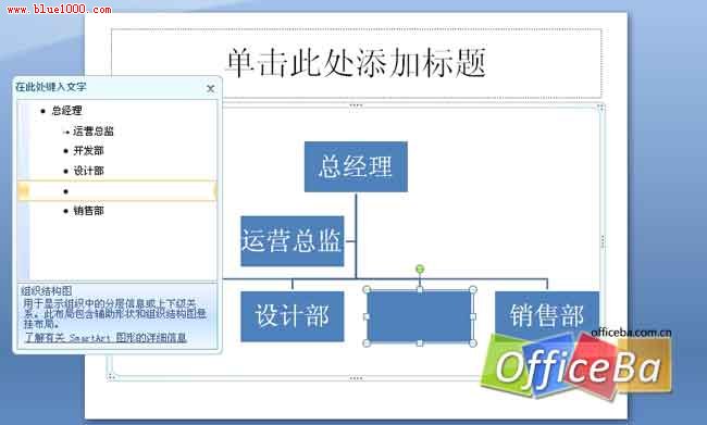 用PPT2007绘制组织架构4