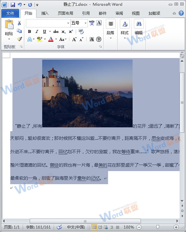 怎么把Word的内容以图片格式插入到Excel2010中？1