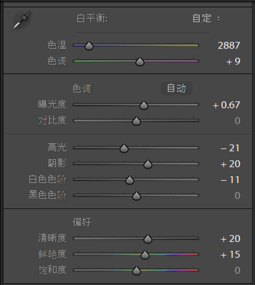 Lightroom晚间室内儿童拍摄后期4