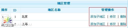 PhpCms地区管理设置教程2
