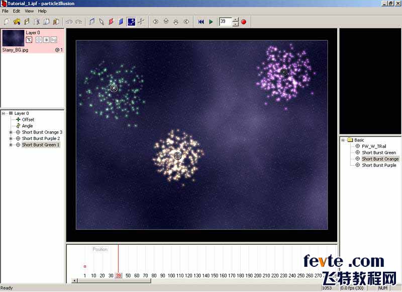 ParticleIllusion基础教程添加背景图及发射器8