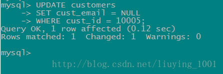 MySQL更新和删除2