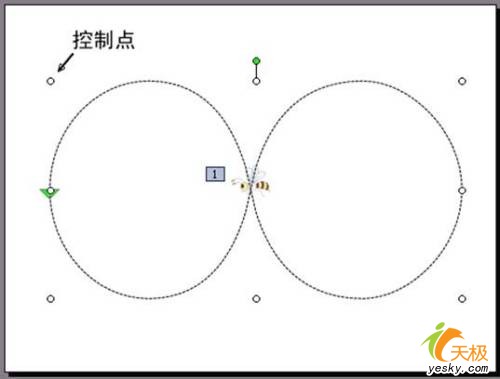 PowerPoint 蜜蜂跳“8”字舞实例2