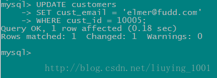 MySQL更新和删除1