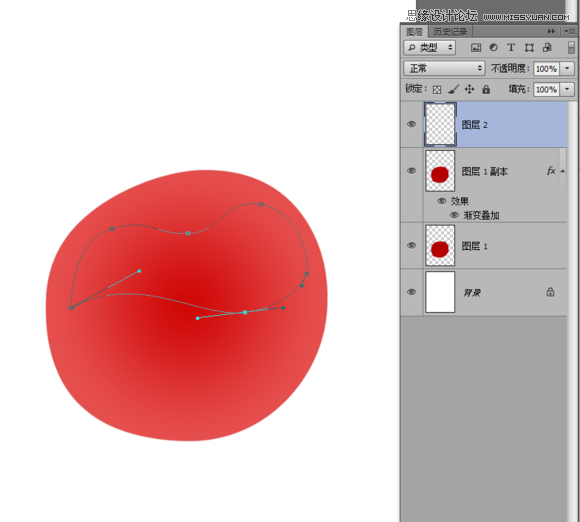 Photoshop绘制晶莹剔透的红色樱桃6