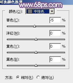 Photoshop给旷野中的人物加上流行的暗蓝色14