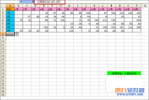 Excel教程 灵活运用INDEX函数制作动态图表4