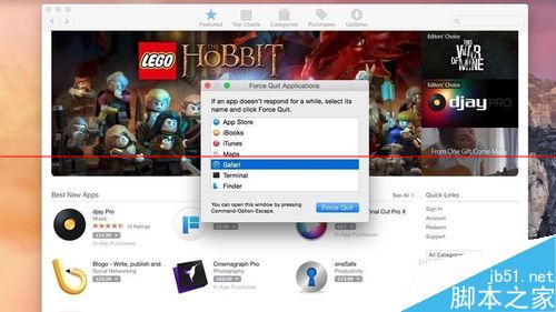 苹果Mac系统中的应用程序怎么强制退出？1