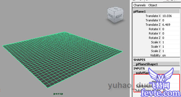 Maya动力学制作在雪地留下脚印的教程11