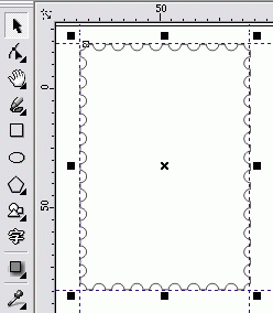 coreldraw制作邮票的齿状效果教程11