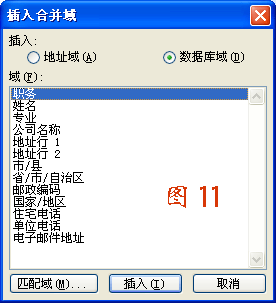 WORD邮件合并的方法11