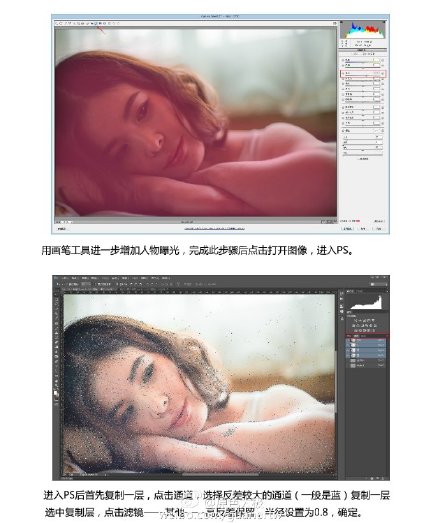 photoshop室内曝光不足后期人像调出小清新照片效果4