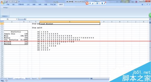 怎么用excel表格做茎叶图？9