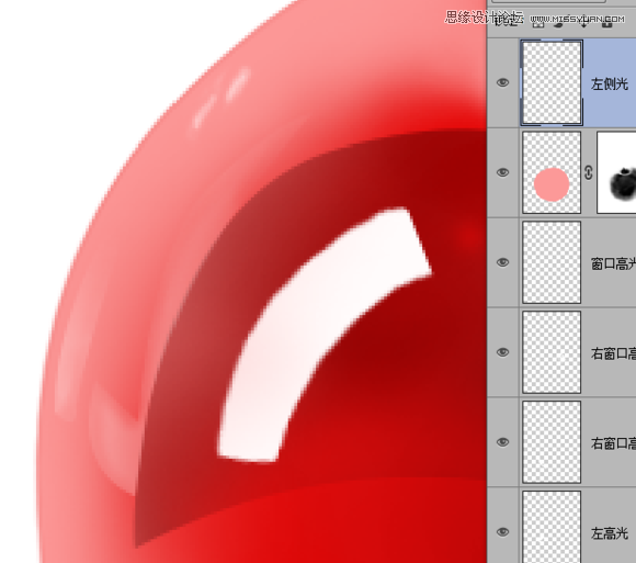 Photoshop绘制晶莹剔透的红色樱桃22