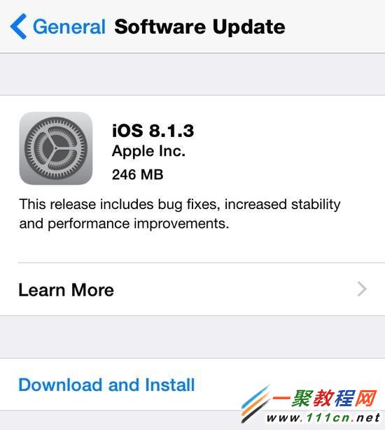 ipad mini升级iOS8.1.3慢吗 ipad min升级iOS8.1.3的教程1