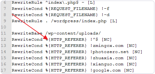 wordpress如何设置图片文件防盗链版4