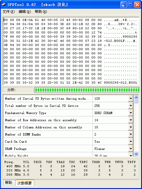 SPDtool内存超频工具修改667的内存到8004