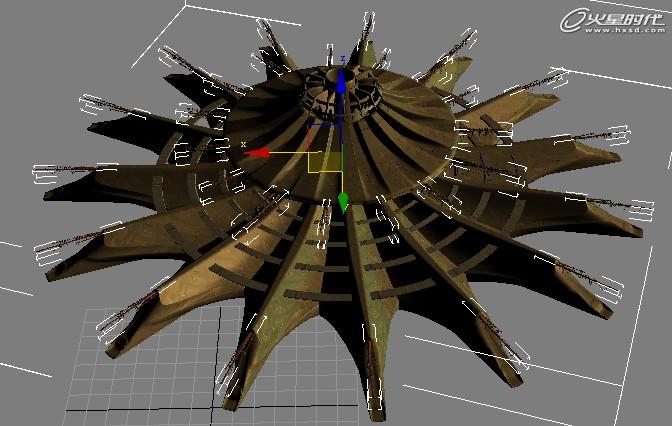 3DSMAX打造漂亮的科幻码头场景教程3