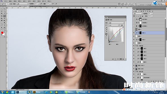 Photoshop调出性感模特后期质感修图教程14