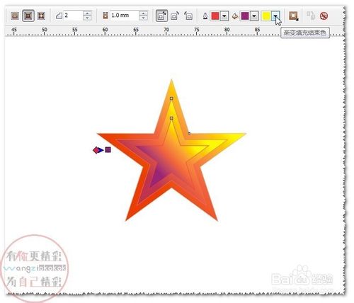 cdr制作渐变类型的轮廓图基础教程4