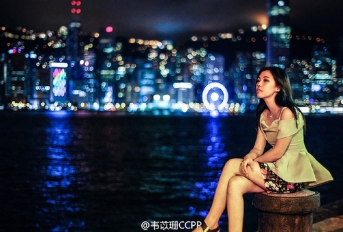 夜景美女人像拍摄技巧1