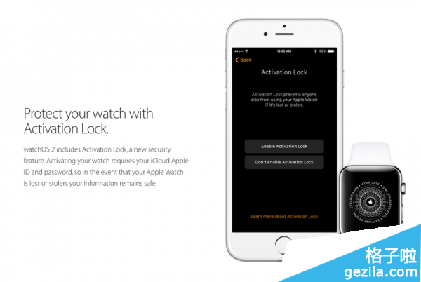 苹果Apple Watch支持激活锁功能1