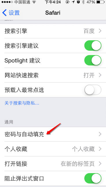 iPhone6怎么查看Safari密码？2