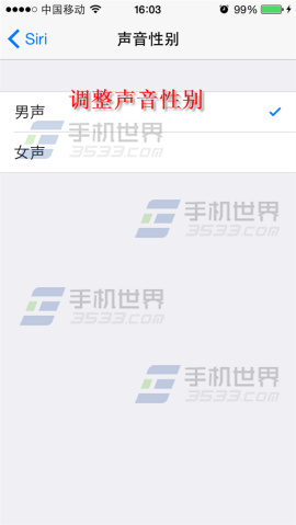 iPhone6怎么调节Siri声音的性别和语言3