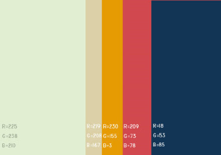 一套清新、舒服、漂酿的配色方案6
