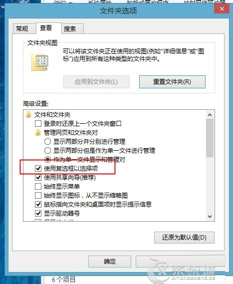 如何去除Windows8桌面图标左上角的复选框5