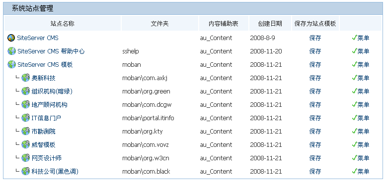 SiteServer CMS如何保存站点模板1