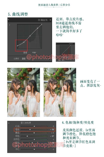 ps漫展通透人像前期、后期修图调色思路及方法4